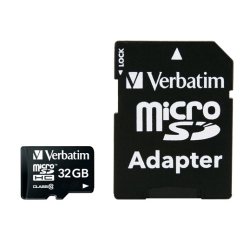 Verbatim - carte mémoire flash - 32 Go - micro SDHC