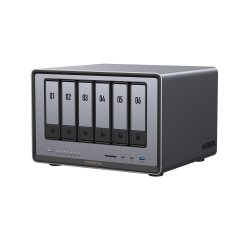 Ugreen DXP6800 Pro NAS Bureau Intel® Core™ i5 8 Go DDR5 Gris, Noir