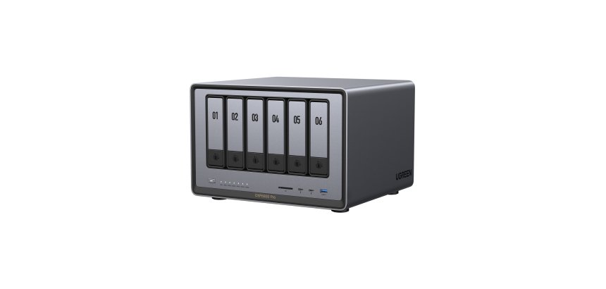 Serveur NAS Ugreen 6 baies DXP6800 Pro Gris anodisé