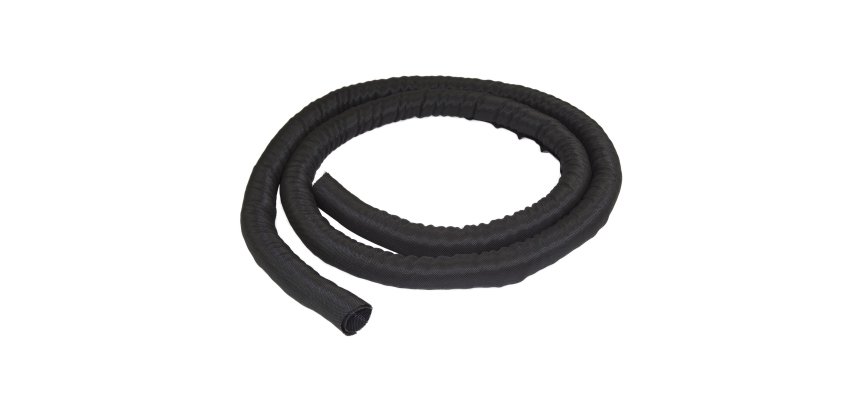 StarTech.com Chemin de Câbles Flexible de 2 m - Passe-Câble Extensible (diam. 2,5 à 4 cm) - Rangement/Organisateur de Câbles en Polyester - Possible de Couper sur Mesure