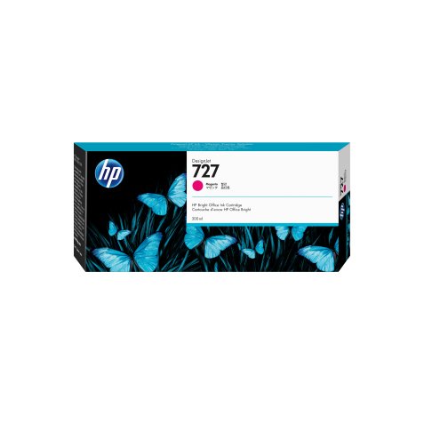 HP 727 cartouche d'encre DesignJet magenta, 300 ml