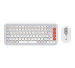 Logitech 920-013110 clavier Souris incluse Universel Bluetooth AZERTY Français Blanc