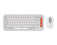 Logitech 920-013110 clavier Souris incluse Universel Bluetooth AZERTY Français Blanc