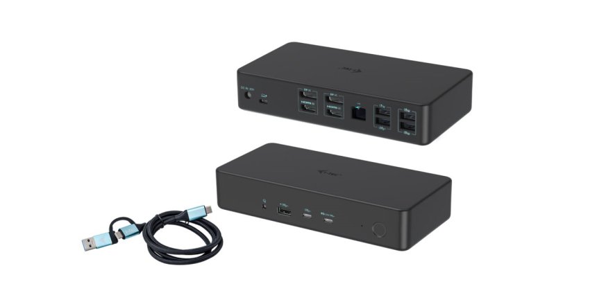 i-tec USB 3.0 / USB-C / Thunderbolt 3 Professional Dual 4K Display Docking Station Generation 2 + Power Delivery 100W