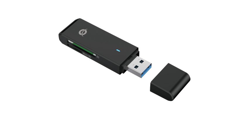 Conceptronic BIAN02B lettore di schede USB 3.2 Gen 1 (3.1 Gen 1) Type-A Nero