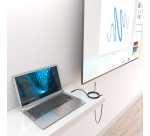 AISENS Cable USB 3.2 Gen2 Aluminio 10Gbps 8K@30Hz 5A 100W E-Mark, Tipo USB-C/M-USB-C/M, Negro, 5.0m