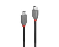 Lindy Câble USB 2.0 Type C vers Micro-B, Anthra Line, 2m
