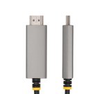 StarTech.com 6.6ft (2m) USB-C to HDMI Adapter Cable, 8K 60Hz, 4K 144Hz, HDR10, USB Type-C to HDMI 2.1 Video Converter Cable, USB-C DP Alt Mode/USB4/Thunderbolt Compatible - USB-C Laptop to HDMI