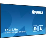 iiyama LH8665UHSB-B1 Écran d'affichage dynamique En forme de kiosk 2,18 m (86") LED Wifi 800 cd/m² 4K Ultra HD Noir Intégré dans le processeur Android 11 24/7