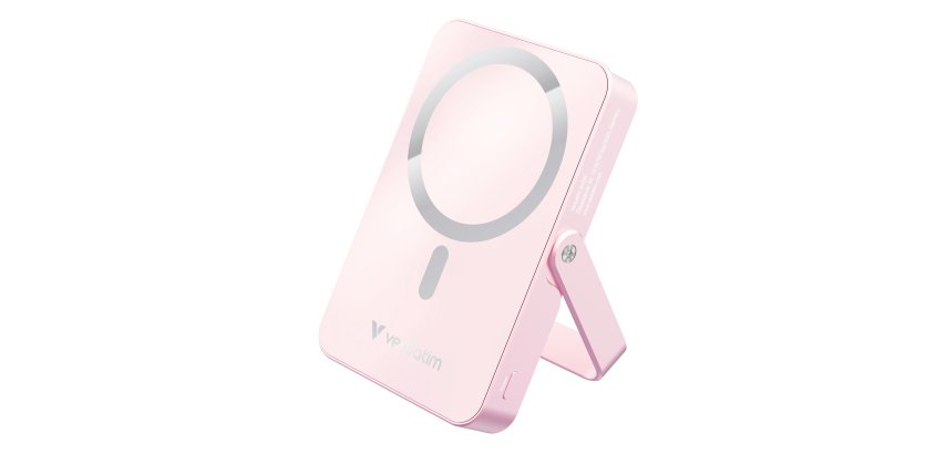 Verbatim Charge 'n' Go Magnetic Wireless Lithium Polymère (LiPo) 10000 mAh Recharge sans fil Rose