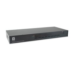 LevelOne KVM-3216 switch per keyboard-video-mouse (kvm) Montaggio rack Nero