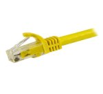 StarTech.com 15m CAT6 Ethernet Cable - Yellow CAT 6 Gigabit Ethernet Wire -250MHz 100W PoE RJ45 UTP Network/Patch Cord Snagless w/Strain Relief Individually Tested