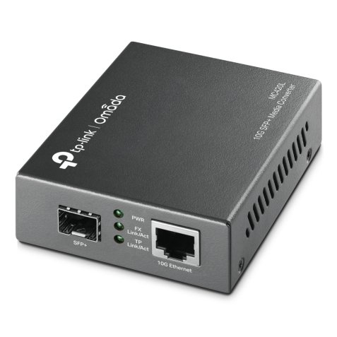 TP-Link Omada MC420L convertisseur de support réseau 10000 Mbit/s Multimode, Monomode Noir