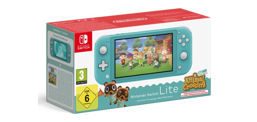 Nintendo Switch Lite Animal Crossing videoconsola portátil 14 cm (5.5") 32 GB Pantalla táctil Wifi Turquesa