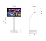 LG 32U889SA écran plat de PC 80 cm (31.5") 3840 x 2160 pixels 4K Ultra HD LCD Écran tactile Kiosque Blanc