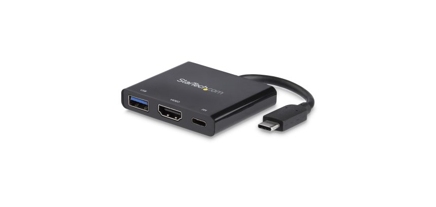 StarTech.com USB-C multiport adapter met HDMI USB 3.0 poort 60W PD zwart