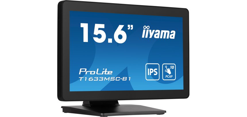 iiyama ProLite T1633MSC-B1 écran plat de PC 39,6 cm (15.6") 1920 x 1080 pixels Full HD LCD Écran tactile Noir