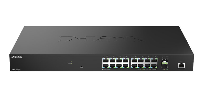 D-Link DMS-1250-18/E commutateur réseau Géré L2 2.5G Ethernet (100/1000/2500) Noir