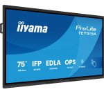 iiyama TE7515A-B1AG Écran d'affichage dynamique Écran plat interactif 190,5 cm (75") Wifi 550 cd/m² 4K Ultra HD Noir Écran tactile Intégré dans le processeur Android