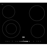 BEKO Plaque vitroceramique HIC64502T, 4 foyers, 4 booster, 6700w