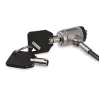 StarTech.com 6.6ft (2m) Laptop Cable Lock with Keys - Keyed Security Cable Lock for Compatible K-Slot Laptops, Desktops, Computers & Other Devices - Anti-Theft Vinyl Coated Steel Cable Lock - TAA