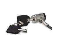 StarTech.com Cavo Lucchetto di Sicurezza con chiave da 2m - Lucchetto di sicurezza con chiave per computer portatili, desktop, computer e altri dispositivi compatibili con K-Slot - Cavo antifurto in acciaio rivestito in vinile