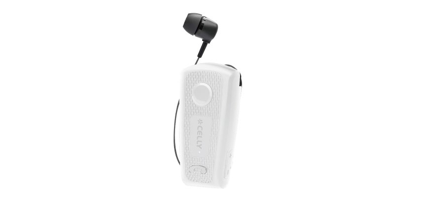 Celly BHCLIP Auricolare Cablato In-ear Chiamate/Musica/Sport/Tutti i giorni USB tipo-C Bianco
