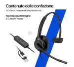 HP Poly Cuffie stereo cablate Mission 425 USB Classic