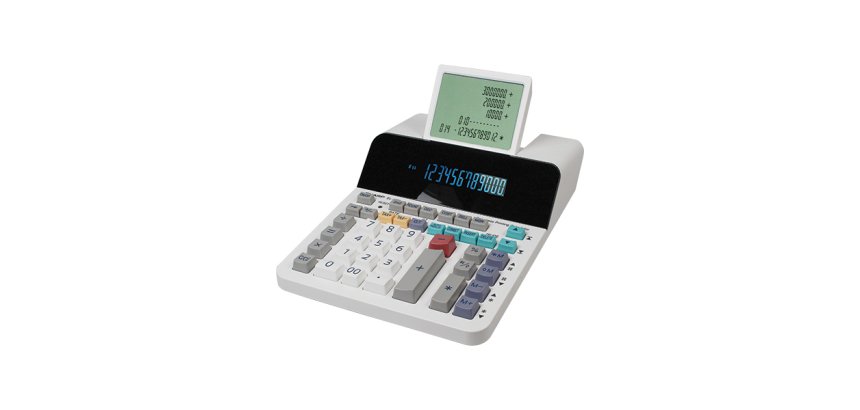 Sharp EL-1901 calcolatrice Desktop Calcolatrice con display Bianco