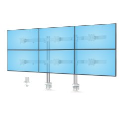 StarTech.com 6-MONITOR-ARM-A support d'écran plat pour bureau 81,3 cm (32") Blanc