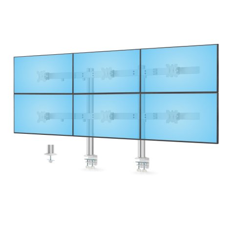 StarTech.com 6-MONITOR-ARM-A support d'écran plat pour bureau 81,3 cm (32") Blanc