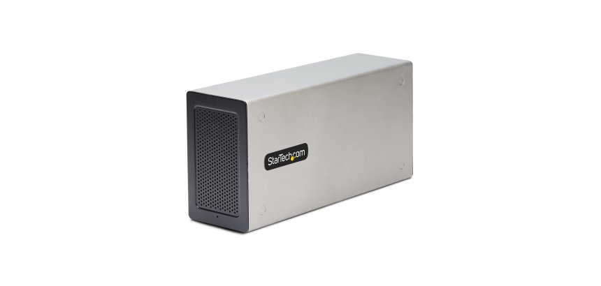 StarTech.com Boîtier PCIe Thunderbolt 3, Châssis d'Extension PCIe TB3 avec 2 Emplacements PCI Express Pour PC Portables/de Bureau/Tout-en-un, Sortie 8K/4K via les Ports TB3/DP 1.4, Boîtier Externe Slots PCIe x2
