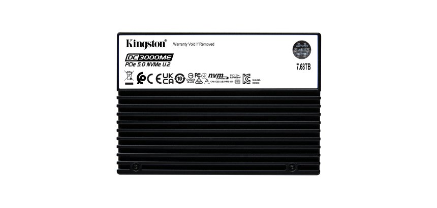 Kingston Technology 7,68TB DC3000ME U.2 PCIe 5.0 NVMe TCG Opal SSD para empresas
