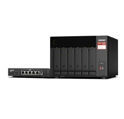QNAP TS-673A-SW5T server NAS e di archiviazione Tower Ryzen Embedded V1500B 8 GB DDR4 0 TB QNAP QTS Nero