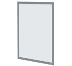 Porte-affiche nobo magnetique autocollant a3 cadre coloris  gris