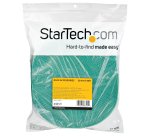 StarTech.com Ruban Auto Agrippant - Rouleau de 30,5 m pour Gestion de Câbles - Ruban Auto-Agrippant - Attaches Câble Ajustables - Sangles de Gestion de Câbles Auto-agrippantes et Réutilisables - Vert