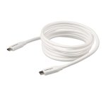 StarTech.com Câble de Charge Rapide USB-C de 2m, Charge et Synchronisation, 100W (5A) PD, USB 2.0, Certifié USB-IF - Cordon de Charge USB C Blanc