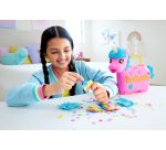 Polly Pocket Unicorn Partyland Playset with 2 Micro Dolls, Pets & 25+ Surprise Accessories, Birthday Celebration with Hot Air Balloon Ride