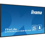 iiyama LH5065UHSB-B1AG Écran d'affichage dynamique Écran plat de signalisation numérique 125,7 cm (49.5") LCD Wifi 800 cd/m² 4K Ultra HD Noir Intégré dans le processeur Android 11 24/7