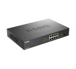 D-Link DGS-1010MP/E commutateur réseau Non-géré L2 Gigabit Ethernet (10/100/1000) Connexion Ethernet, supportant l'alimentation via ce port (PoE) 1U Noir