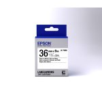 Epson Nastro fondo Standard Bianco per testo Nero 36/9 LK-7WBN