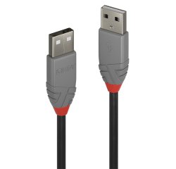 Lindy Câble USB 2.0 type A/A, Anthra Line, 0.2m