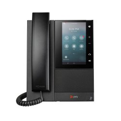 Poly Téléphone multimédia professionnel CCX 505 avec Open SIP et compatible PoE