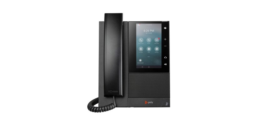 HP Poly Téléphone multimédia professionnel Poly CCX 505 avec Open SIP et compatible PoE