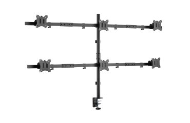 Equip Soporte articulado de sobremesa para 6 monitores de 17"-32