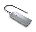 AISENS USB-C Dock 12 En 1, USB-C A 2xHDMI, 1xRJ45, 3xUSB-A, 2xUSB-C, 1xUSB-C PD, 1xAudio, 1xSD, 1xMicro SD, Gris, 30cm