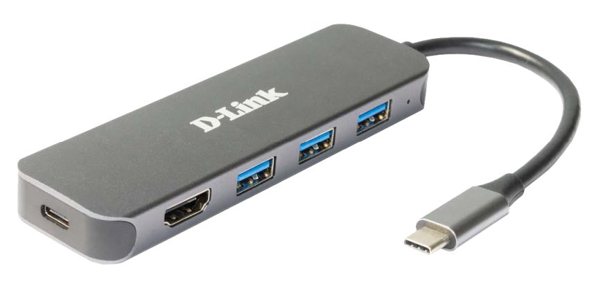 D-Link DUB-2333 base para portátil y replicador de puertos Alámbrico USB Tipo C Gris