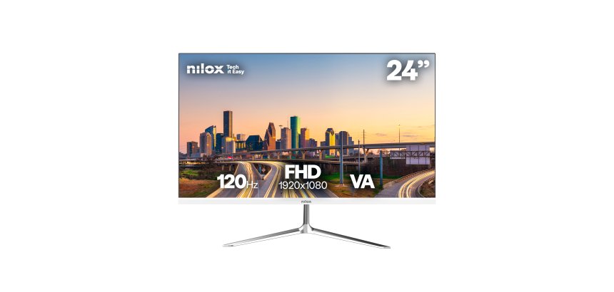 Nilox NXM24FHD1201W Monitor PC 60,5 cm (23.8") 1920 x 1080 Pixel Full HD LED Bianco