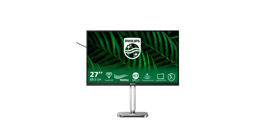 Philips 5000 series 27B2G5500/00 écran plat de PC 68,6 cm (27") 2560 x 1440 pixels Quad HD LCD Anthracite