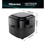 Hisense HAF1350DR Singolo 6,7 L Indipendente 1350 W Friggitrice ad aria calda Nero